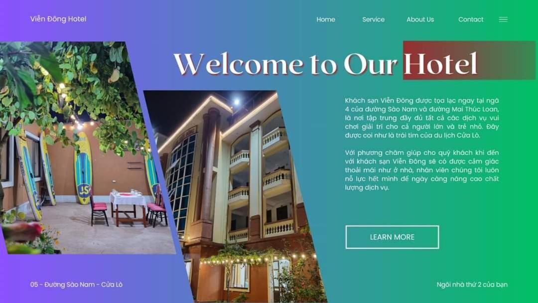 Khach San Vien Dong Otel Cửa Lò Dış mekan fotoğraf